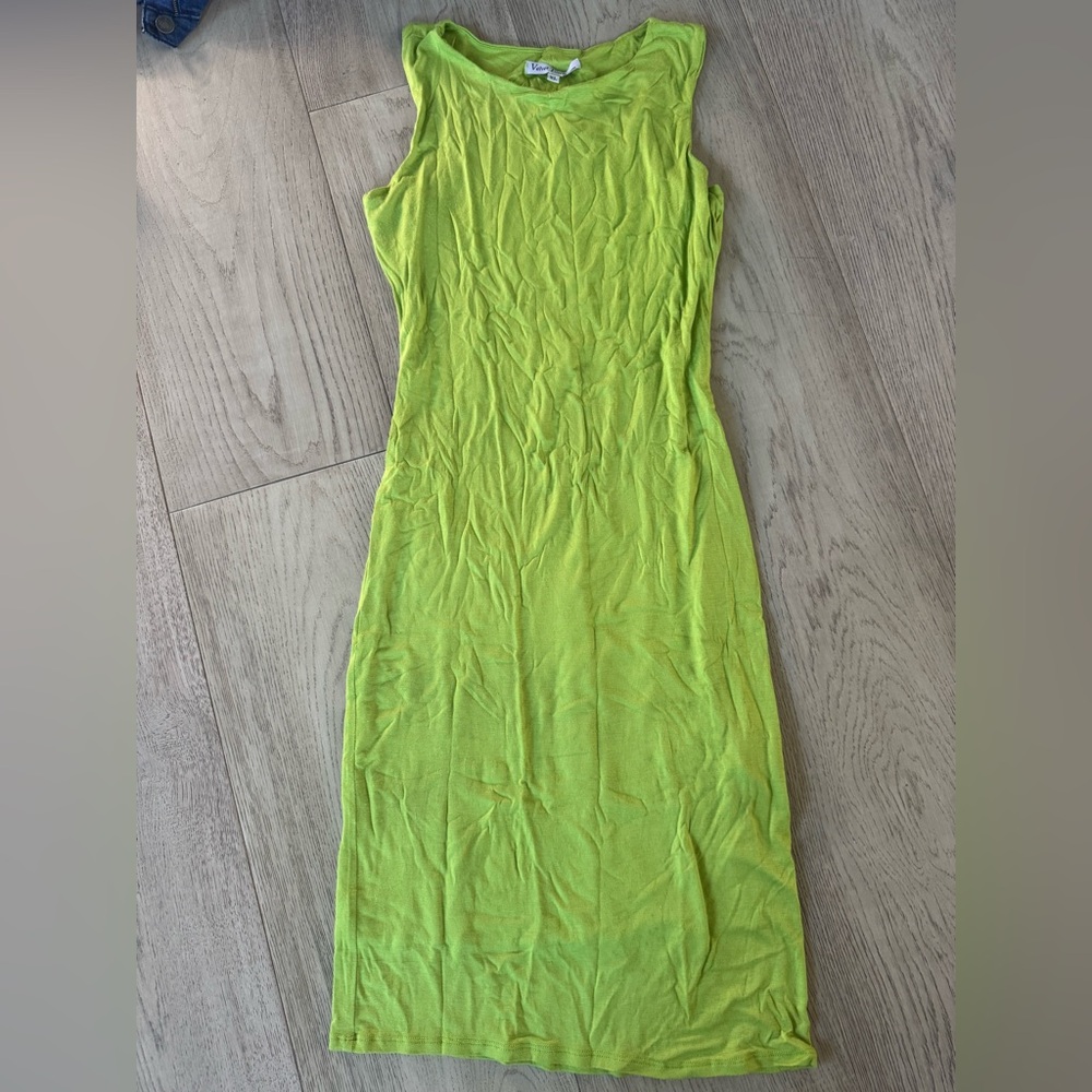 NWT Velvet torch Sleeveless Lime Green Dress size XL
